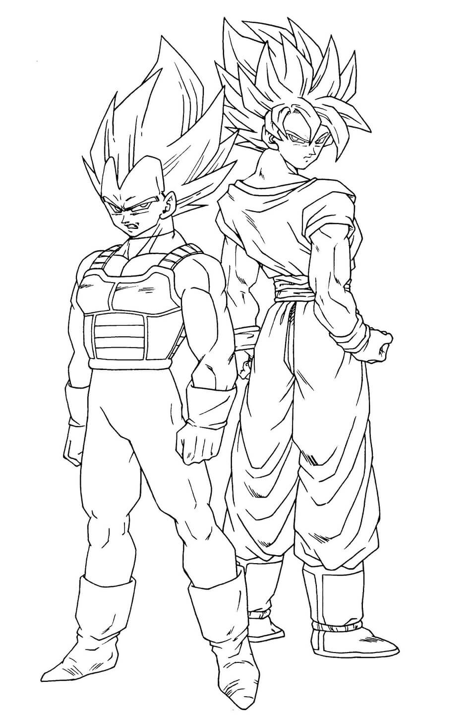 Super Goku dan Vegeta