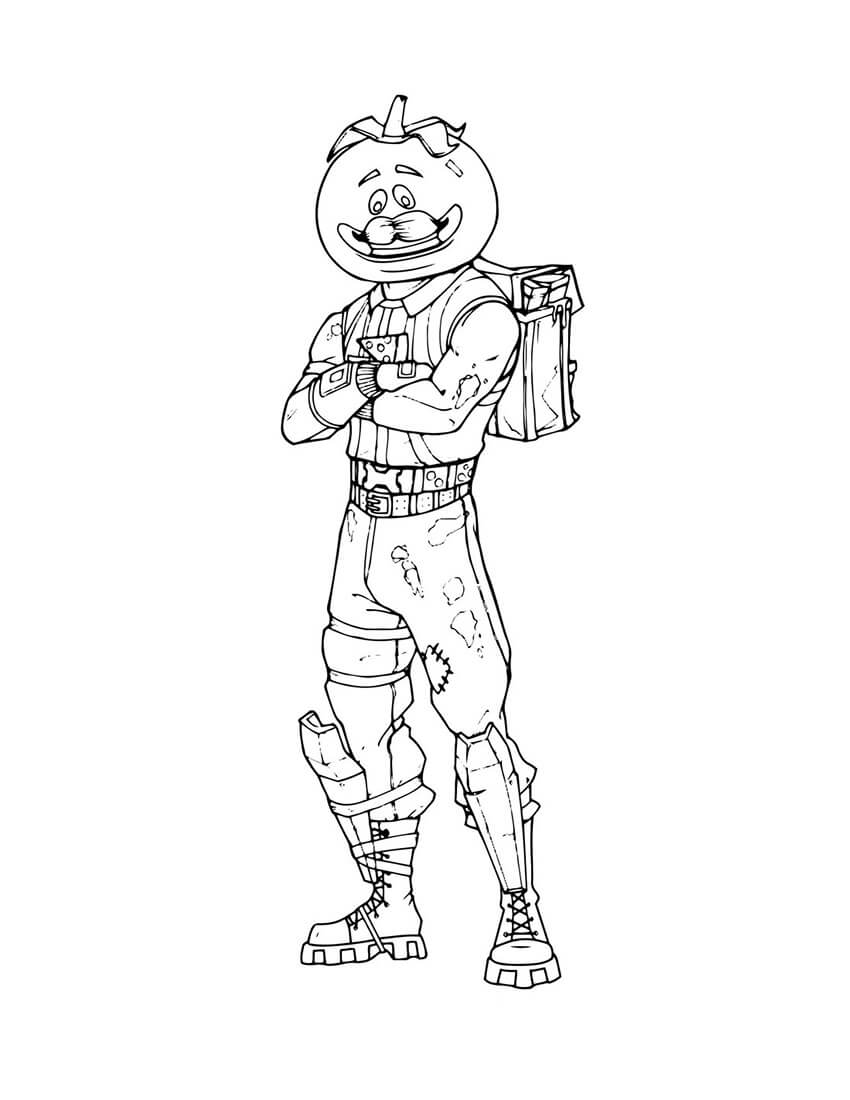 Kepala Tomat dari Fortnite