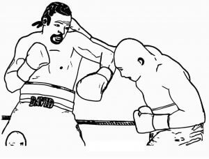 Pertarungan Dua Pemain Tinju