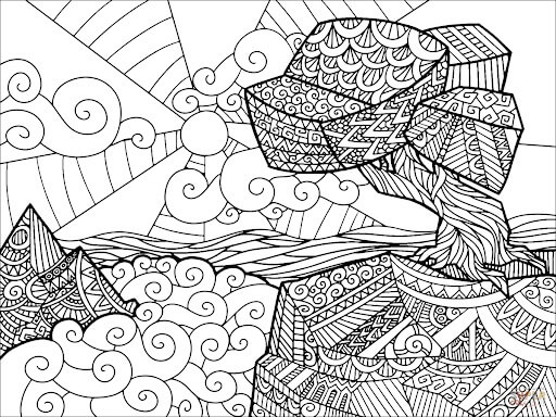 Lanskap Zentangle