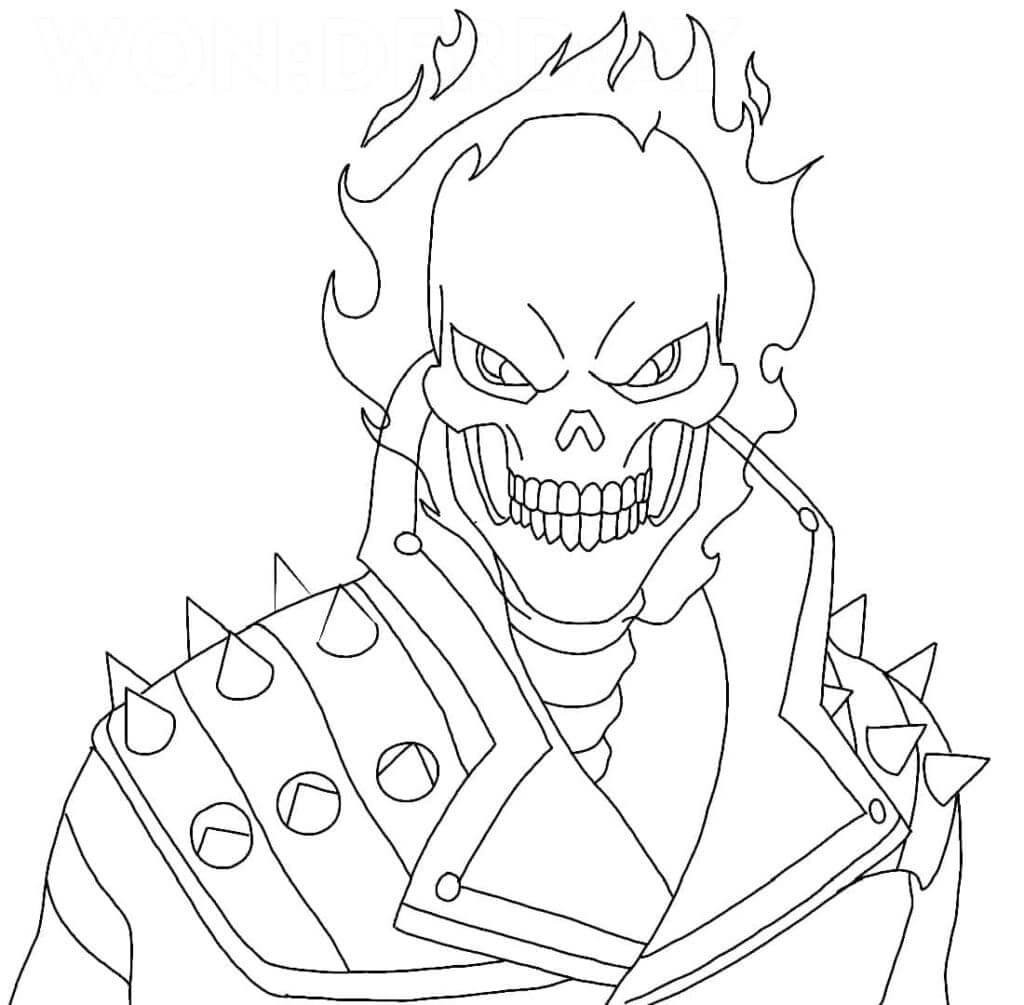 Wajah Ghost Rider