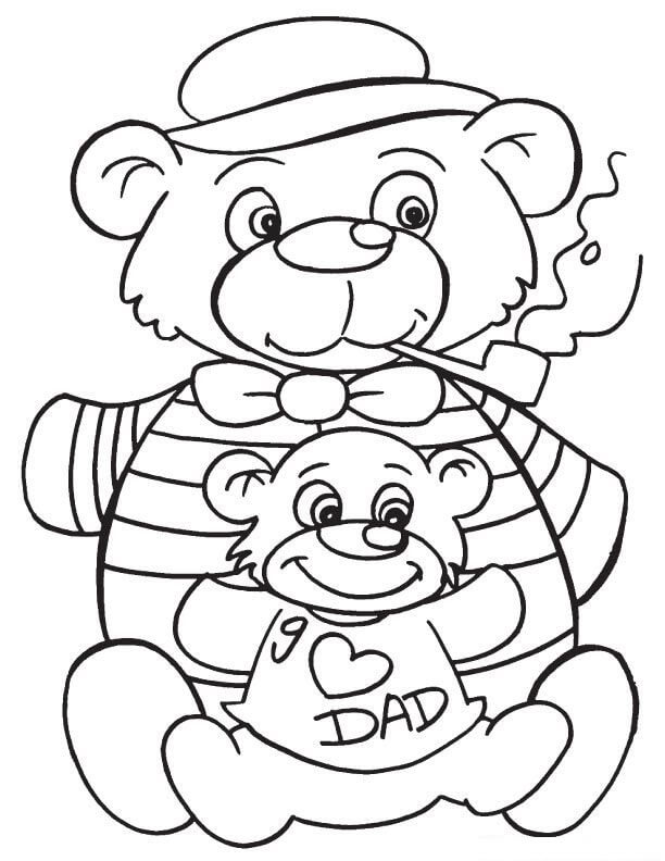 Ayah dan Anak Boneka Beruang