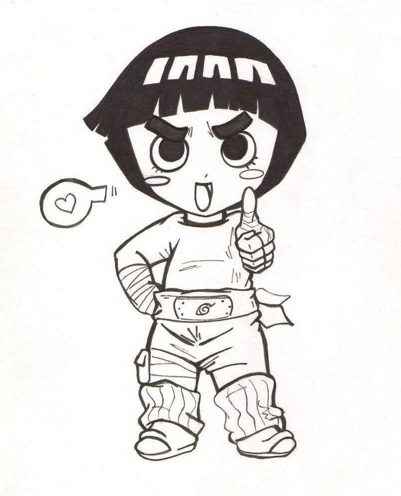 Chibi Rock Lee Imut-imut
