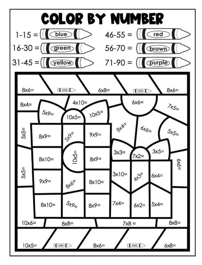 Dua Kotak Hadiah Warna Dengan Nomor