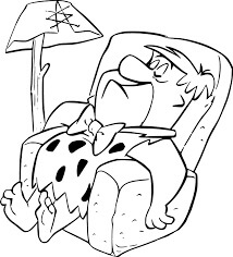 Flintstones Tidur di Sofa