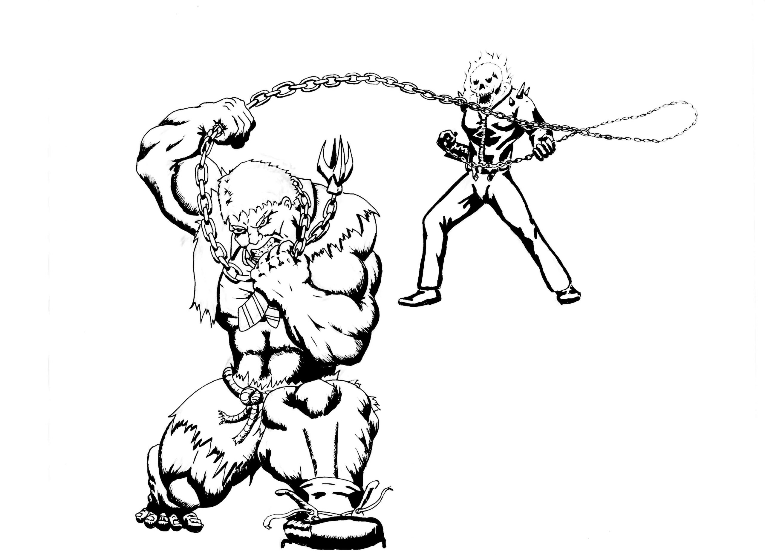 Ghost Rider vs Monster