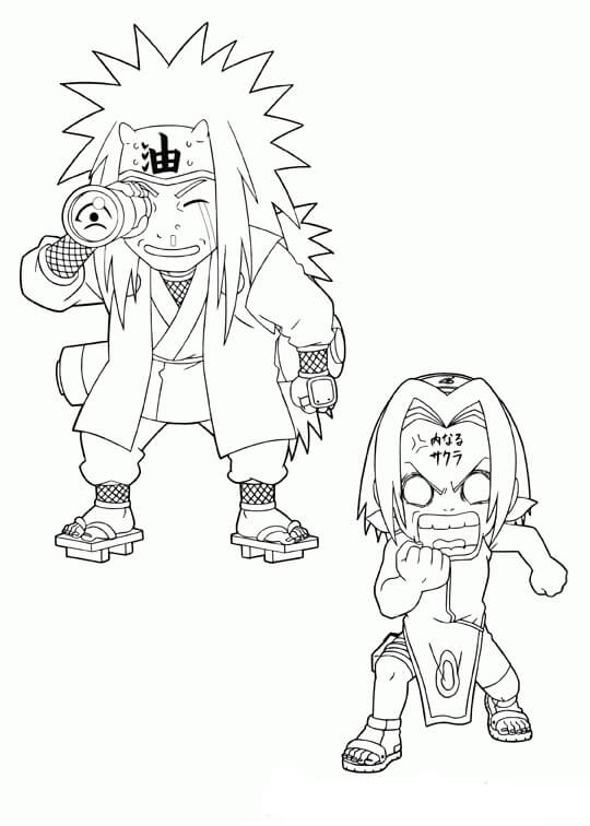 Jiraiya Lucu dan Sakura yang Marah