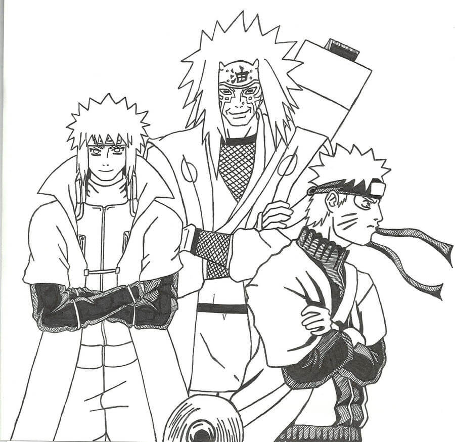 Jiraiya, Minato dan Naruto