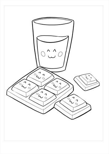 Kartun Cokelat dan Air