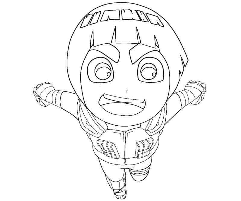 Lari Chibi Rock Lee