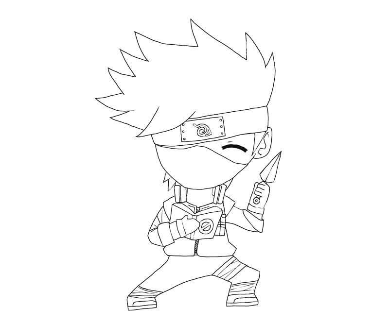 Menggambar Chibi Kakashi