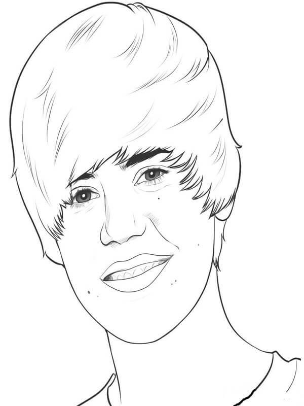 Menggambar Justin Bieber