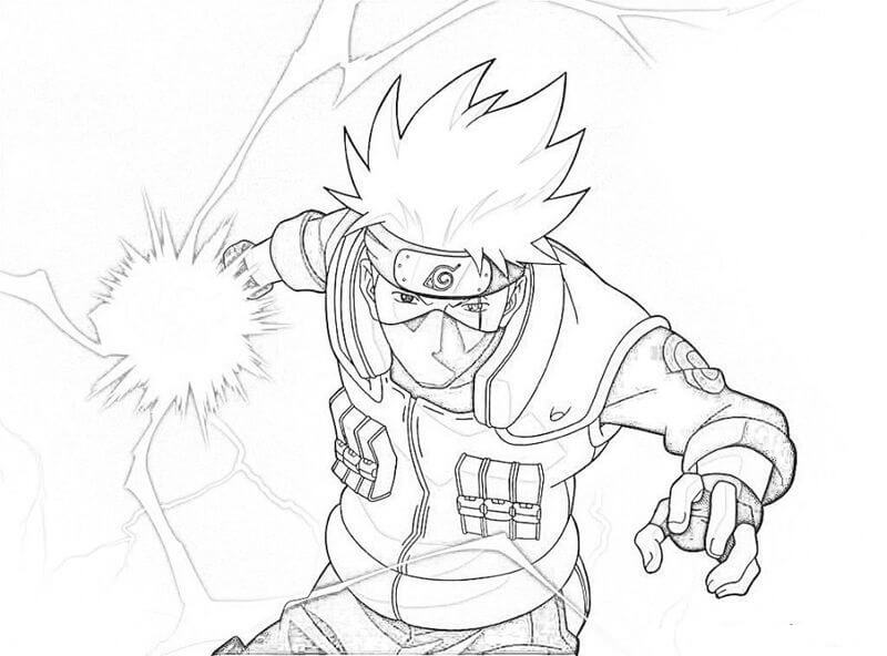 Menggambar Kakashi Chidori