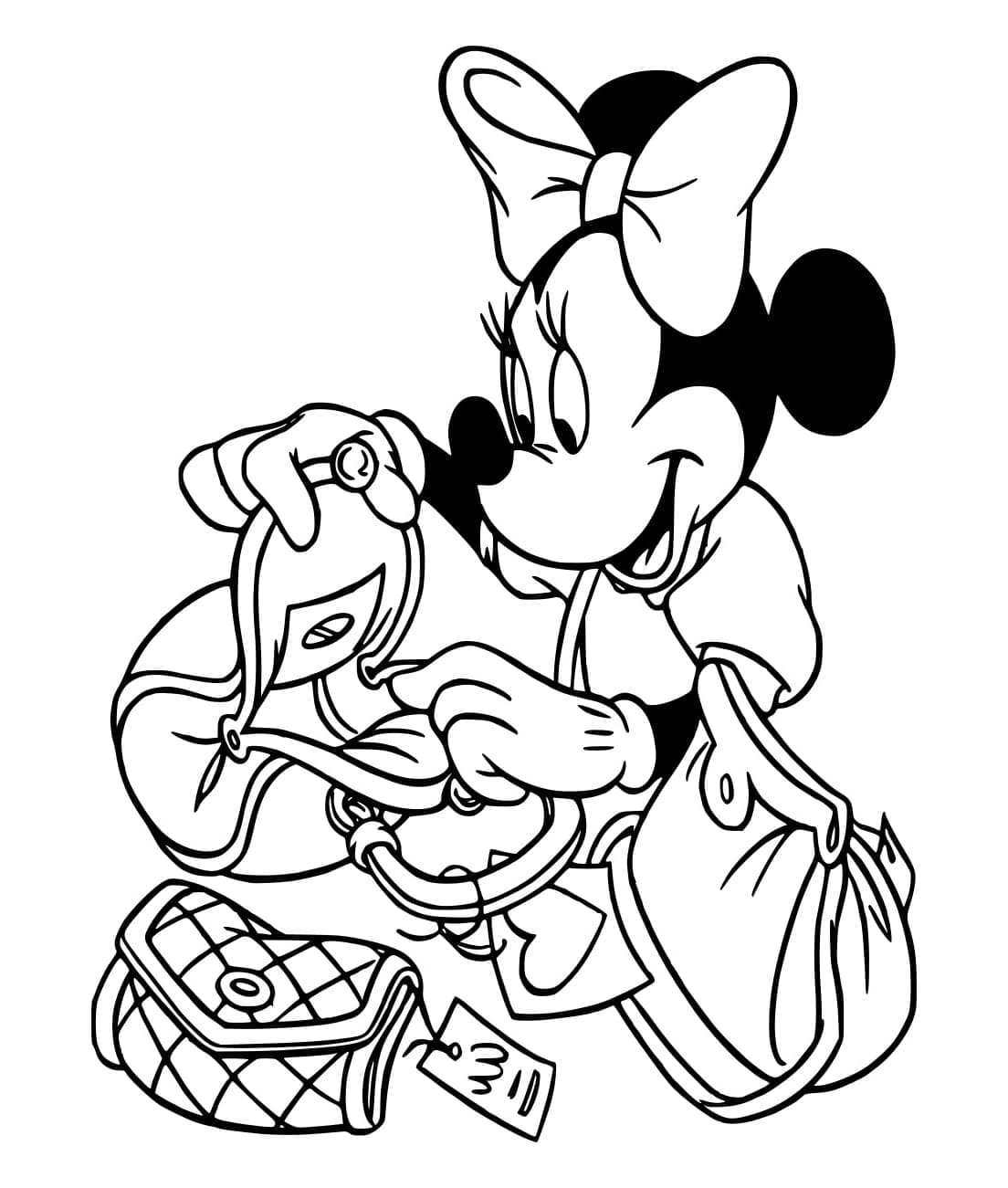 Mini Tikus dengan Tas