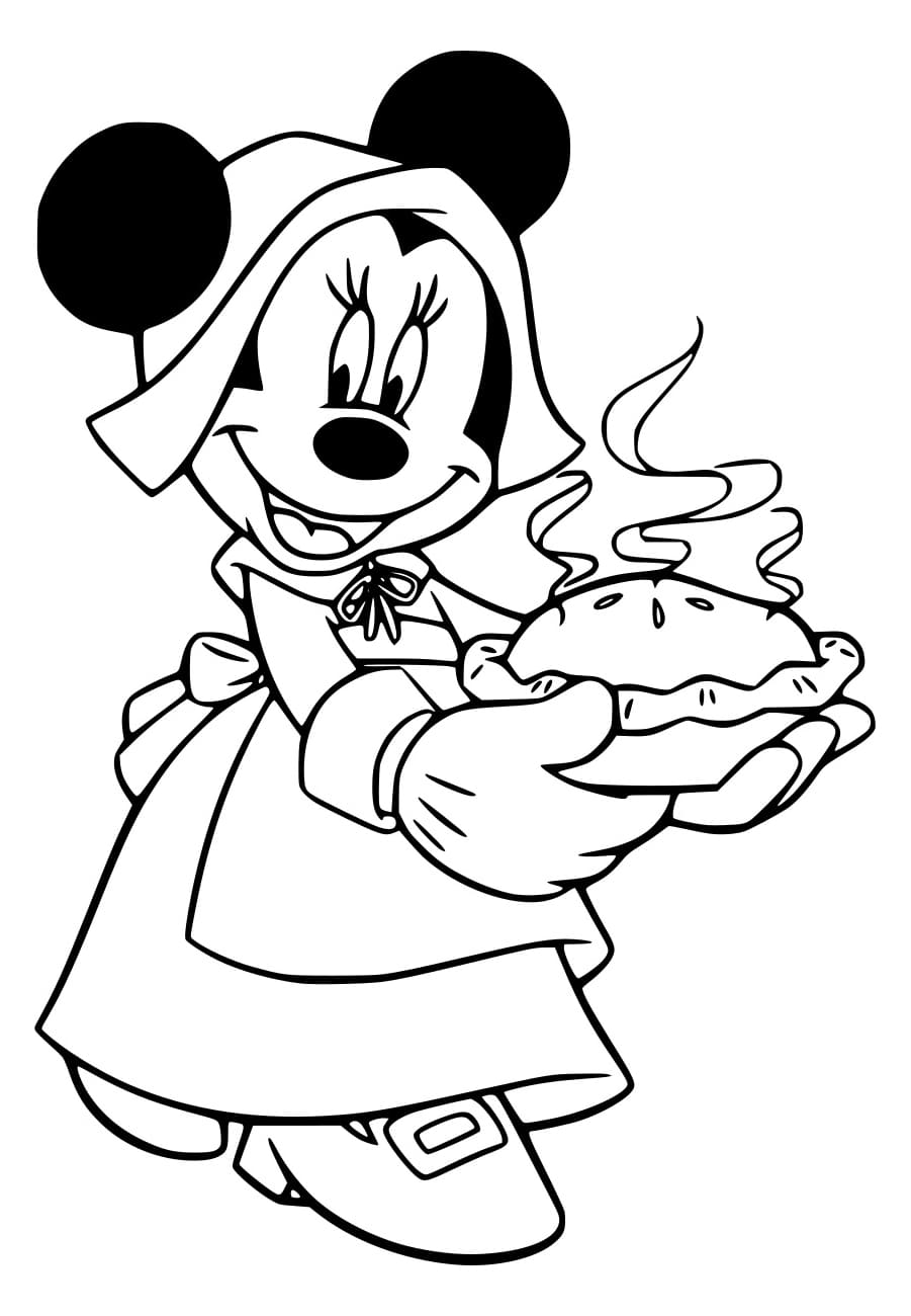 Mini Tikus memegang pai