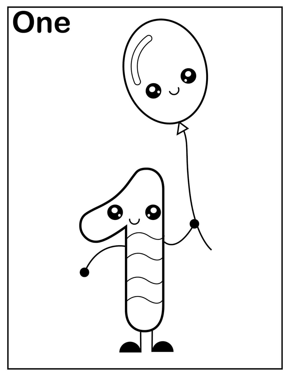 Nomor Satu Memegang Balon