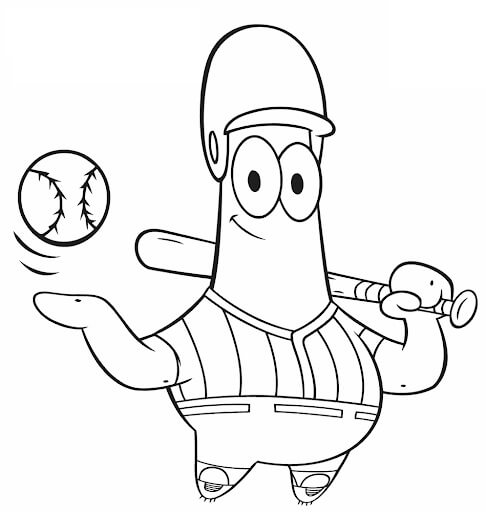 Pemain Baseball Patrick Star