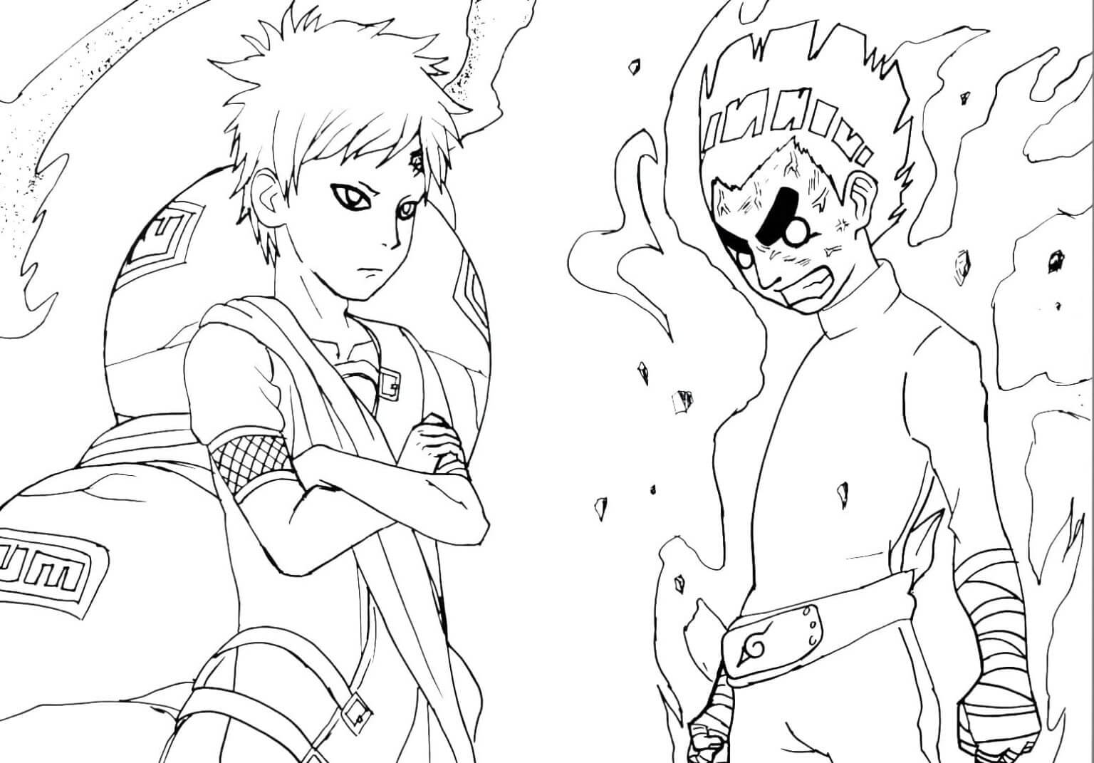 Rock Lee vs Gaara