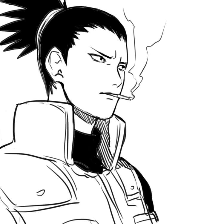 Shikamaru Merokok