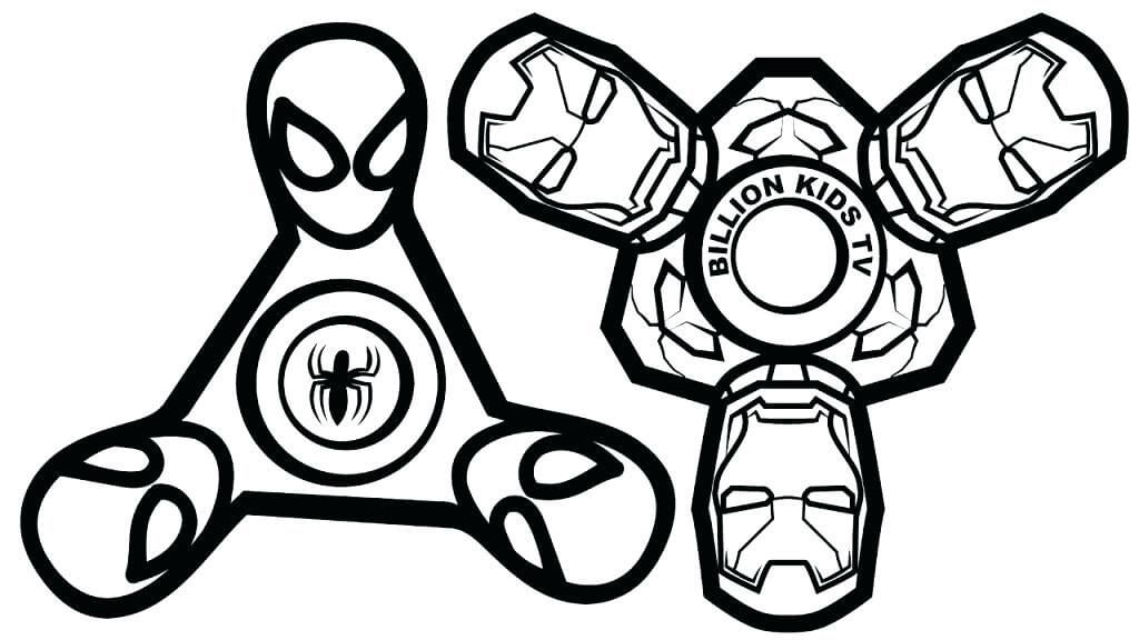 Spiderman dan Ironman Gelisah Spinner