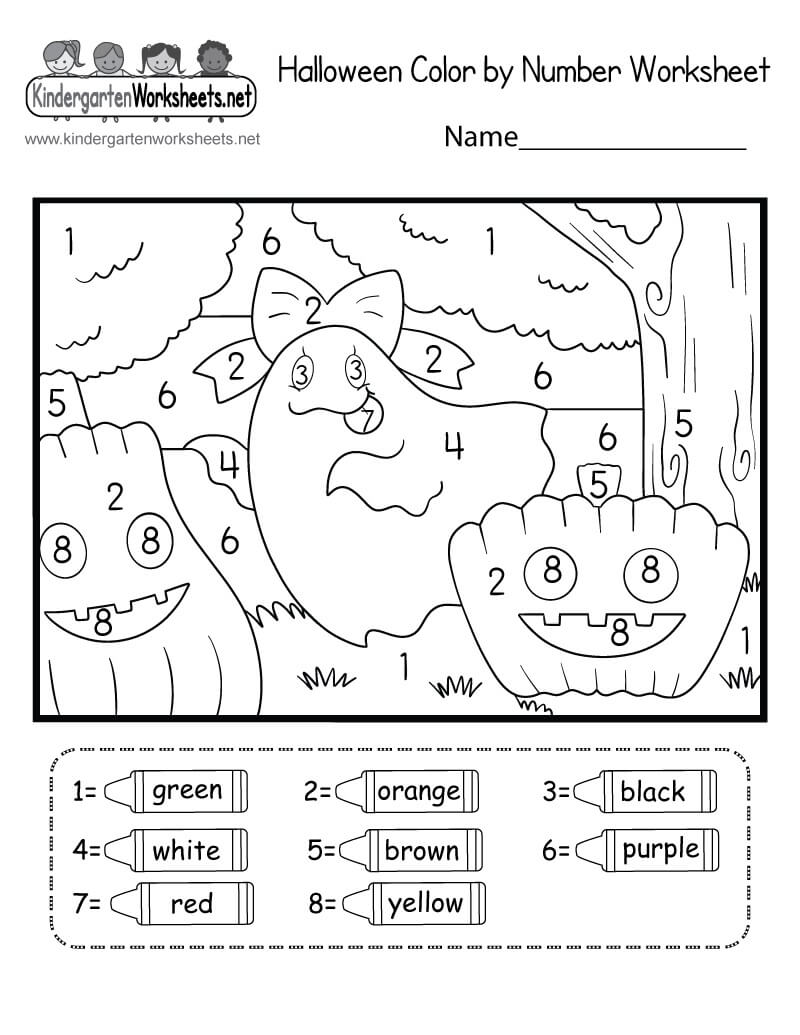 Warna Halloween Sempurna Dengan Angka