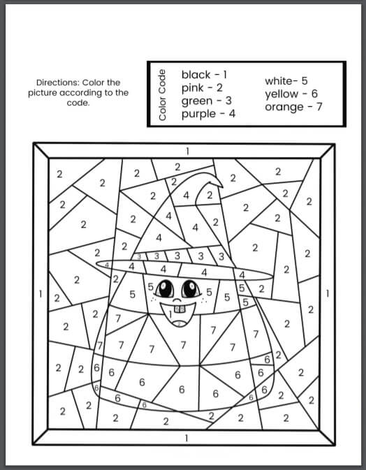 Warna Hantu Penyihir Dengan Nomor