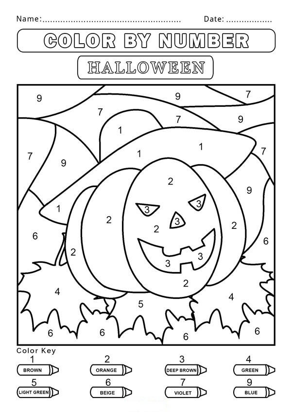 Warna Labu Dengan Angka