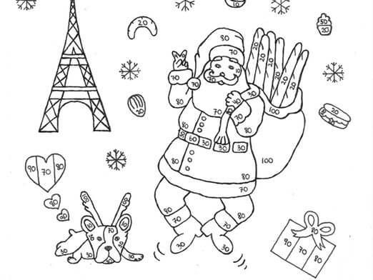 Warna Natal Prancis Dengan Nomor