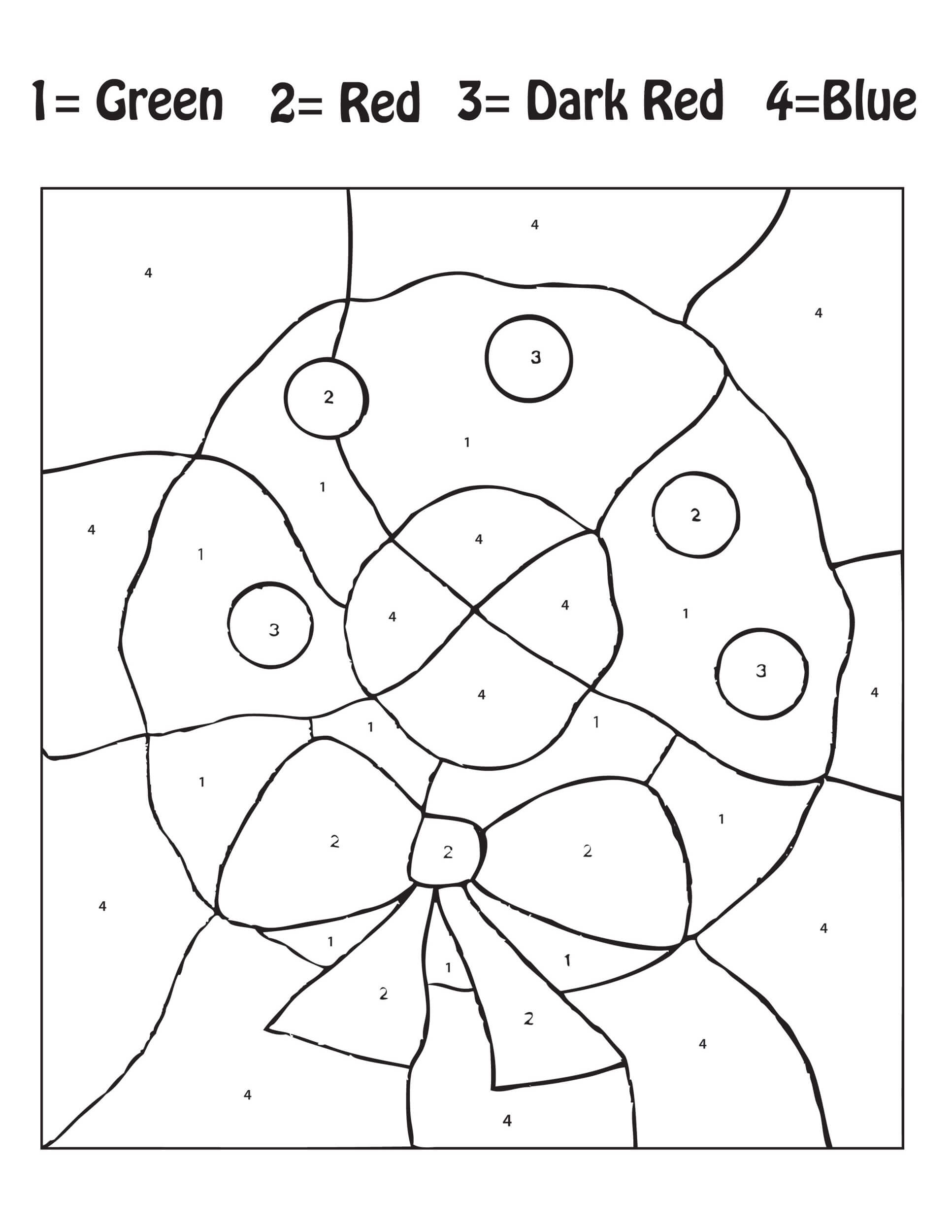 Warna Natal yang Menakjubkan Dengan Angka