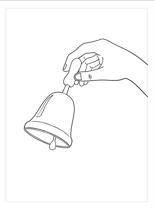 Tangan Memegang Lonceng