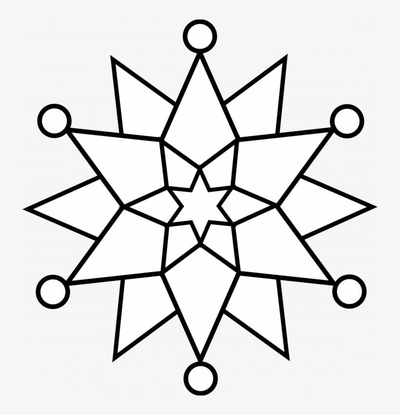 Kepingan Salju Natal Dasar