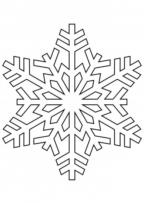 Kepingan Salju Sederhana