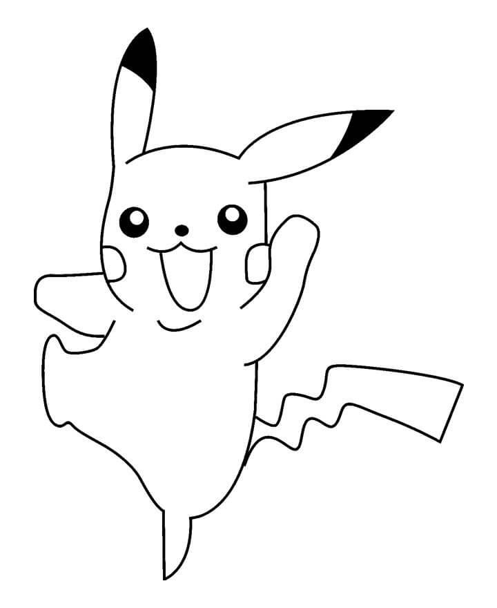gambar pikachu yang mudah