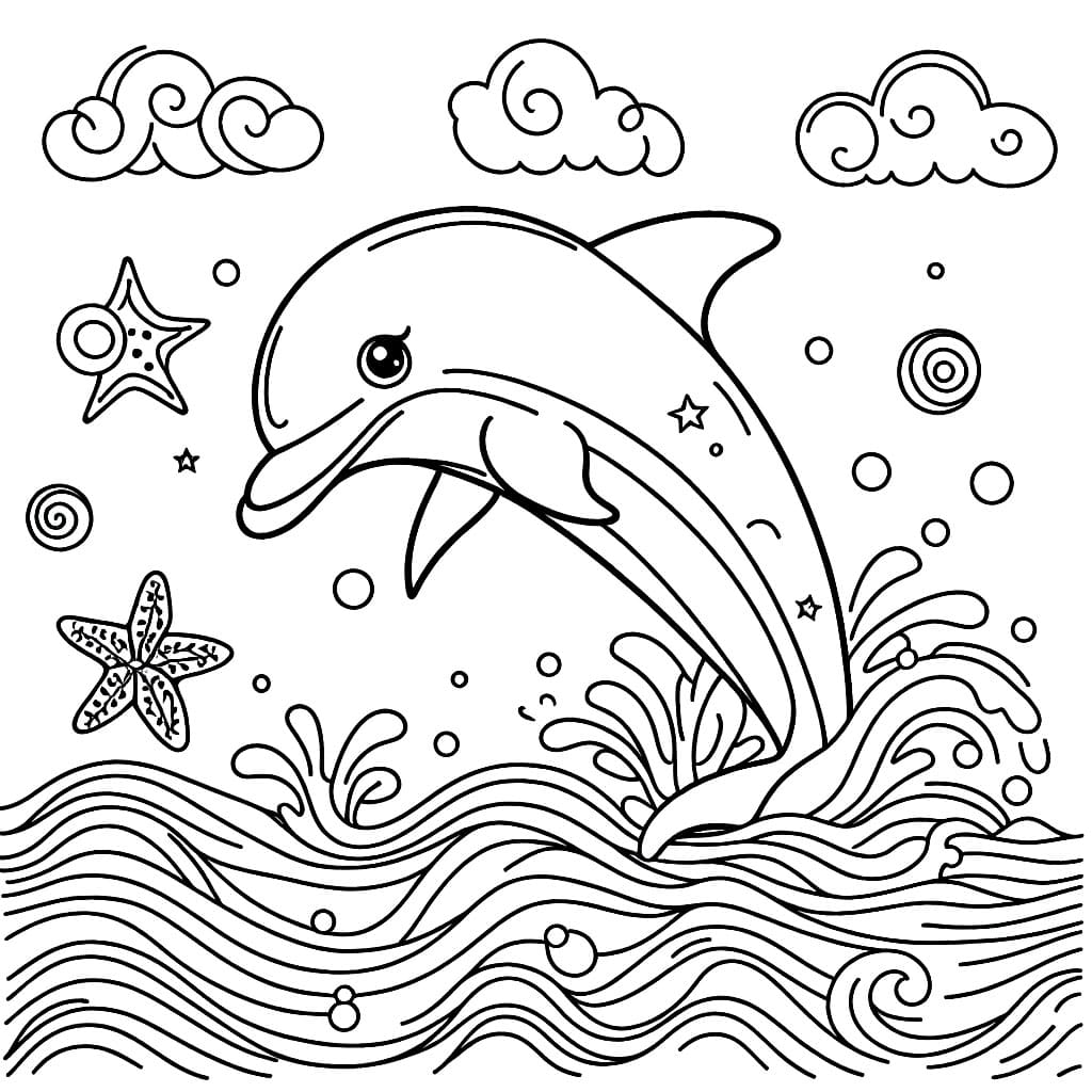 Lumba-lumba cantik dapat dicetak