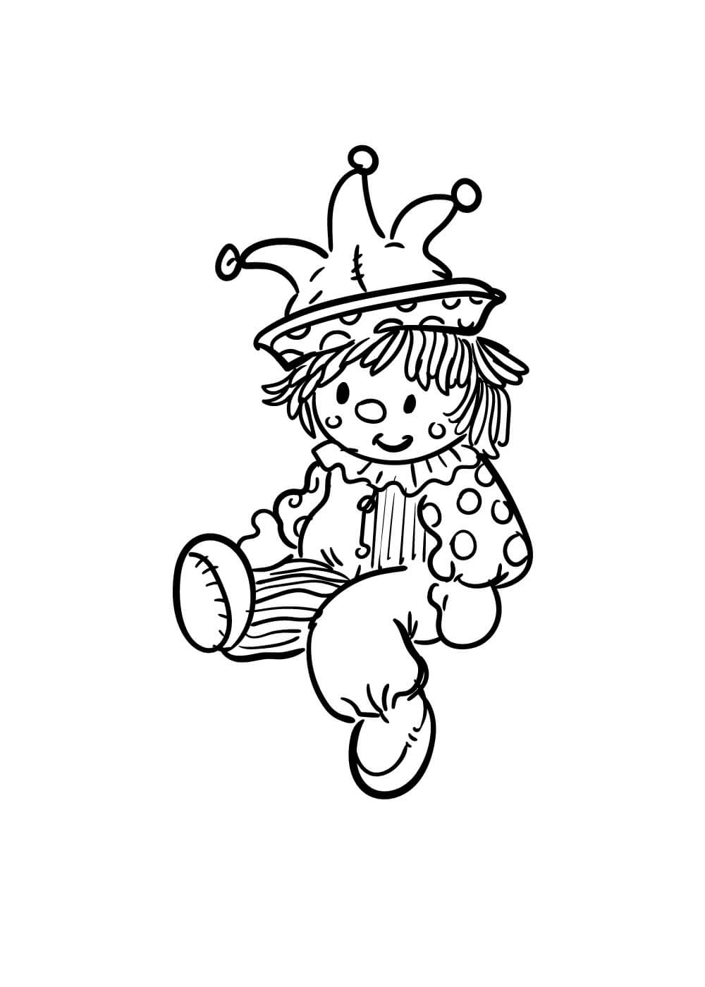 Menggambar Badut Kecil