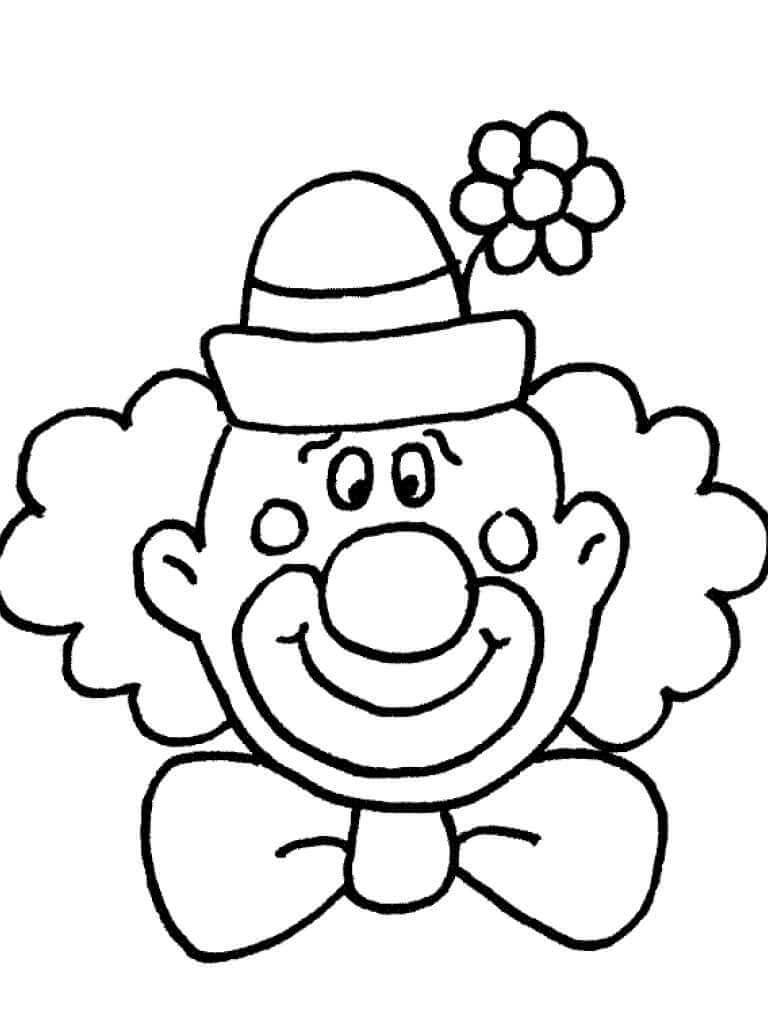 Menggambar Badut Tersenyum