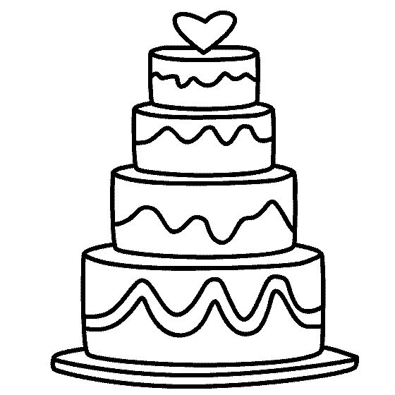 Menggambar Kue Pernikahan