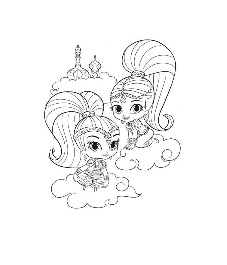 Shimmer dan Shine di Atas Awan