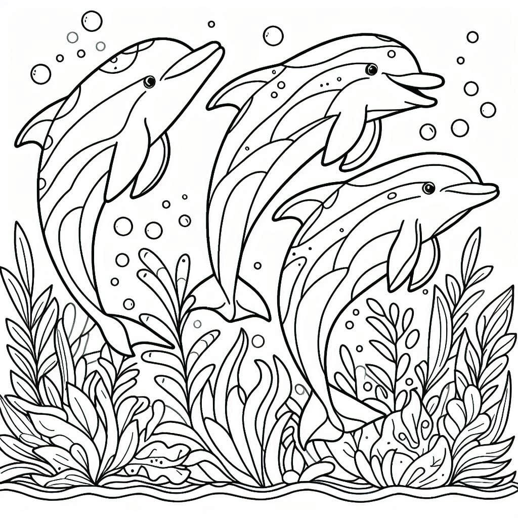 Tiga Lumba-lumba di lautan