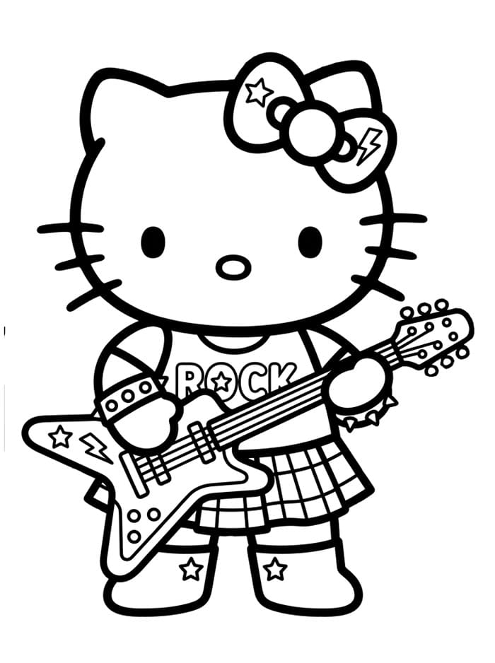 Hello Kitty Rockstar