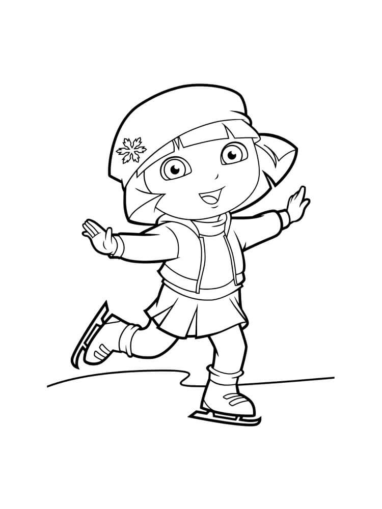 Dora Bermain Skating Menyenangkan