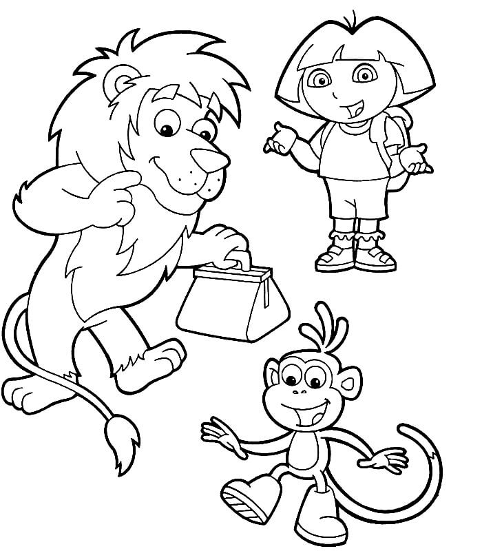 Dora dan Boots, Lion