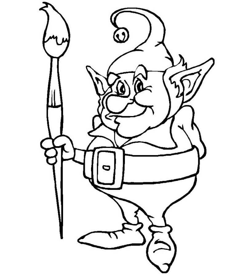 Goblin memegang Kuas