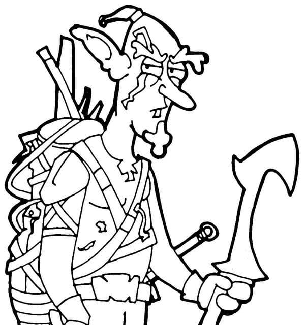 Goblin memegang Senjata