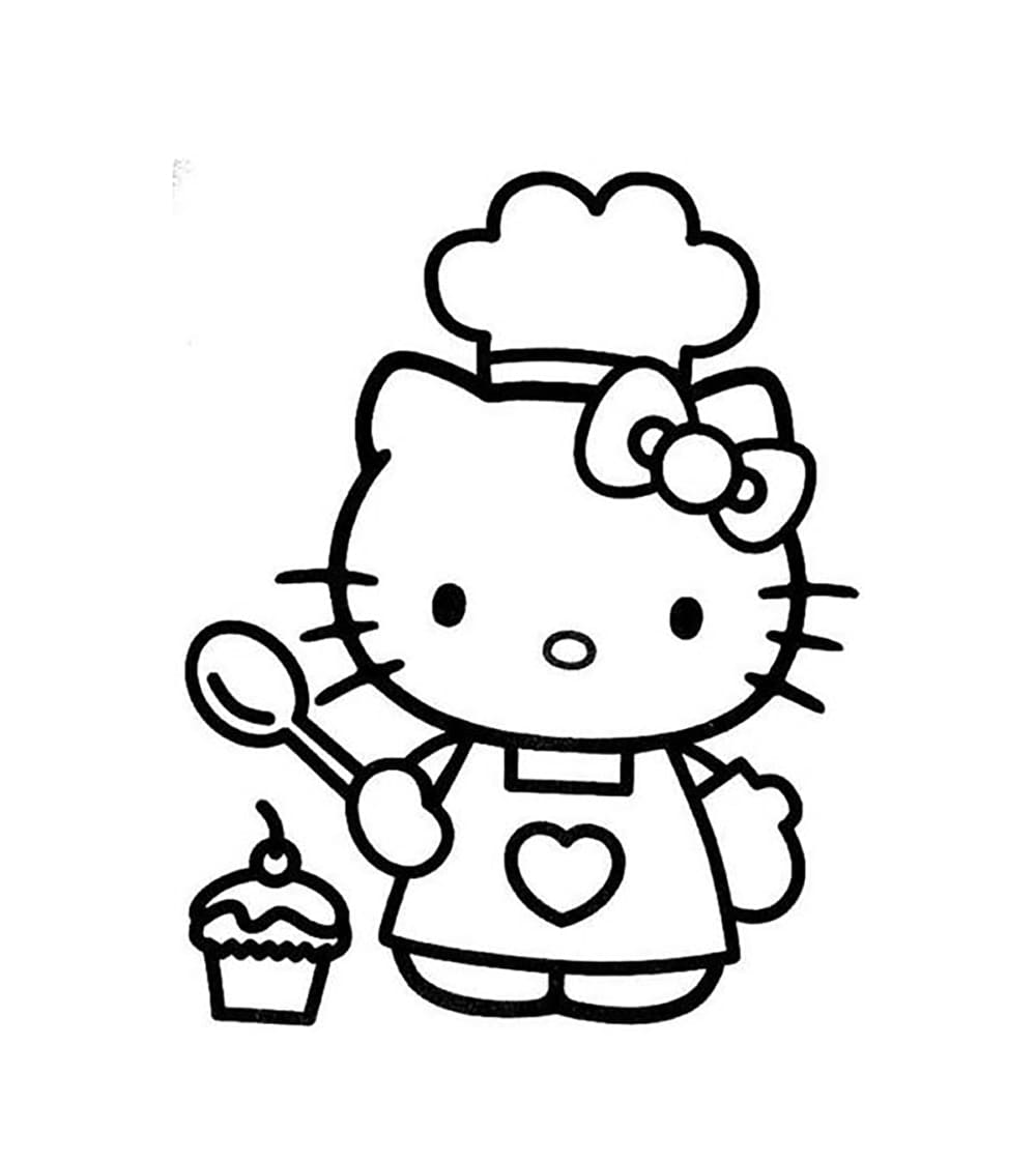 Hello Kitty adalah seorang koki