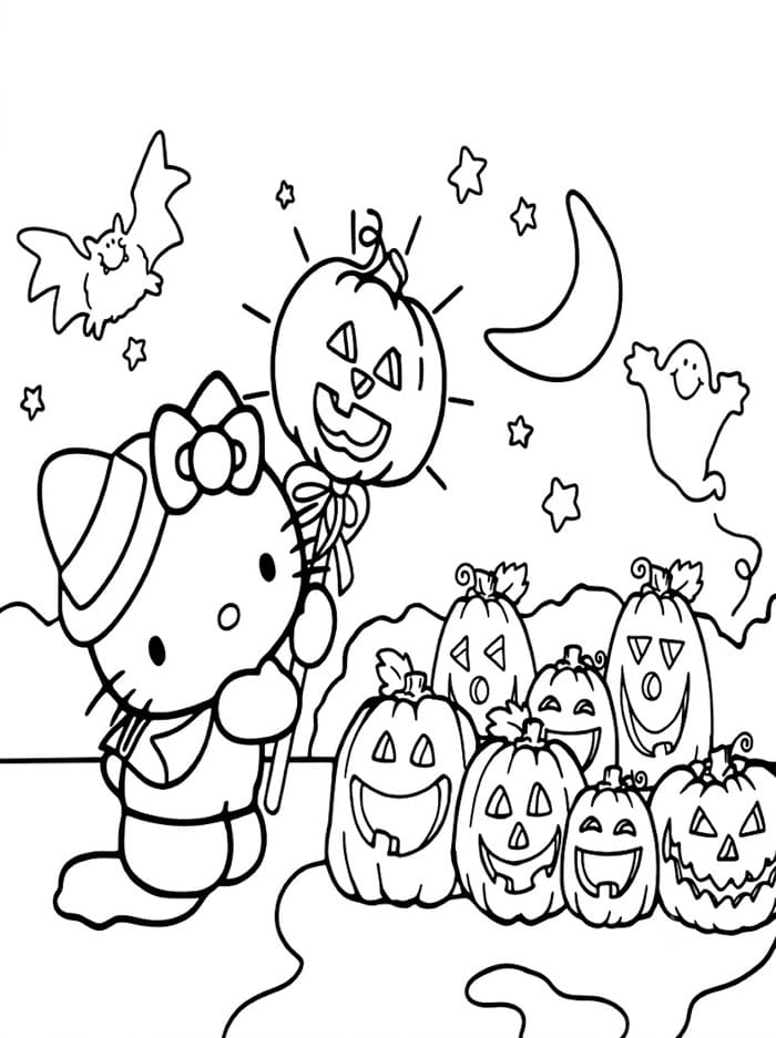 Hello Kitty saat Halloween