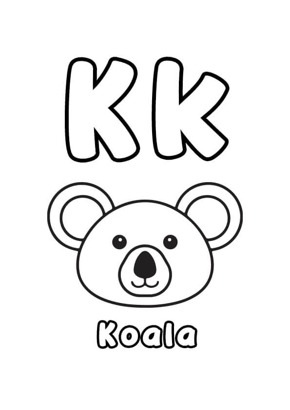 Huruf K Koala