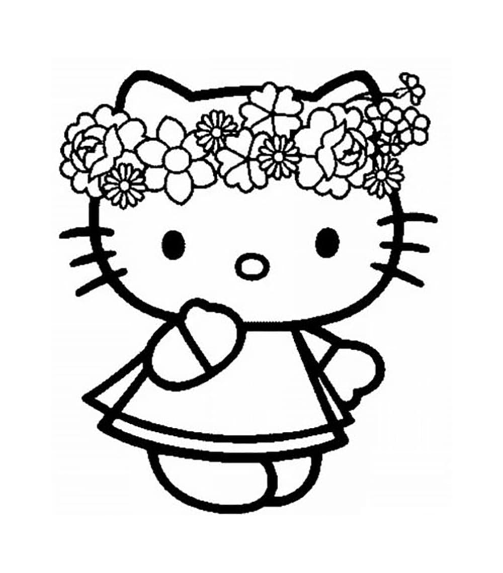 Karangan bunga Hello Kitty
