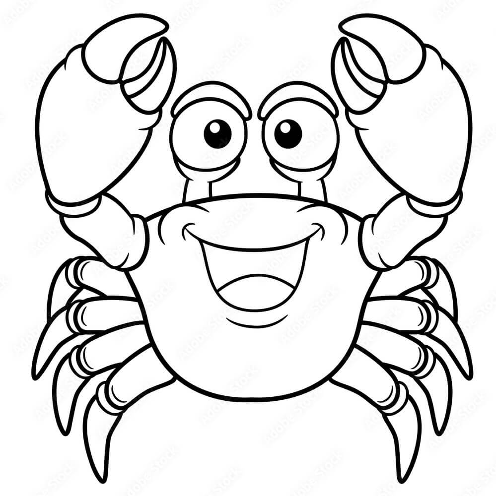 Kepiting Kartun Menyenangkan