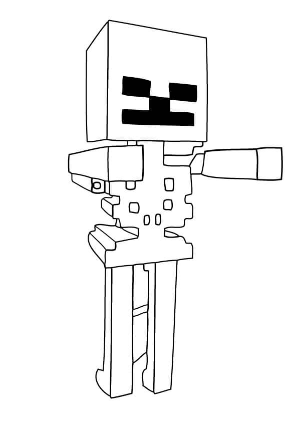 Skeleton Zombie of Minecraft